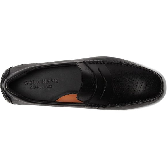 Cole Haan Men's Grand Laser Penny Driver Style Loafer Black Size 13M NIB - Picture 3 of 8